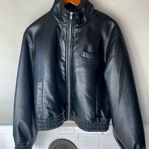 NWOT Aritzia Wilfred Josephine UnReal Leather Jacket